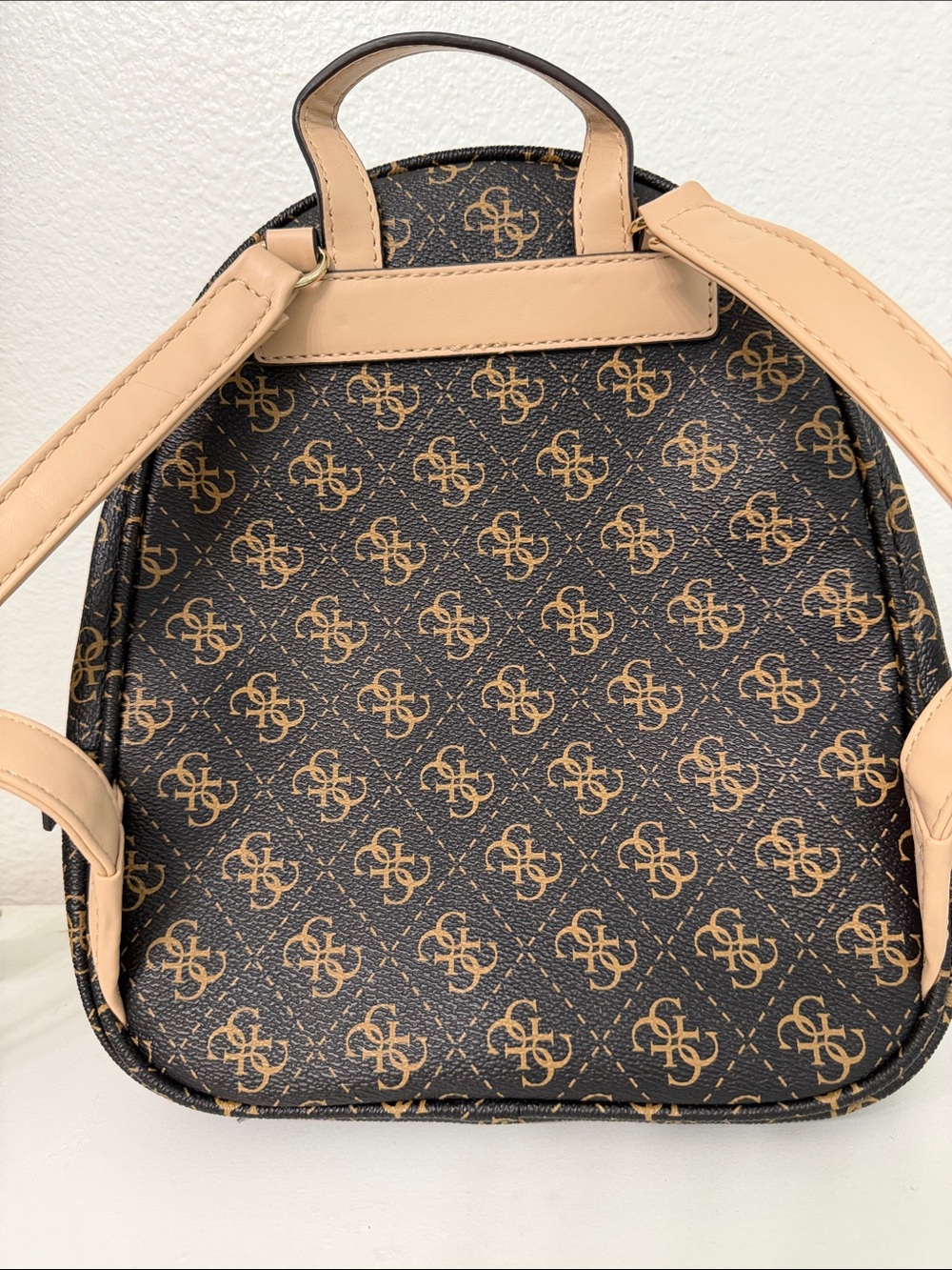 GUESS Brown/Tan Rylan Backpack - Picture 2 of 7